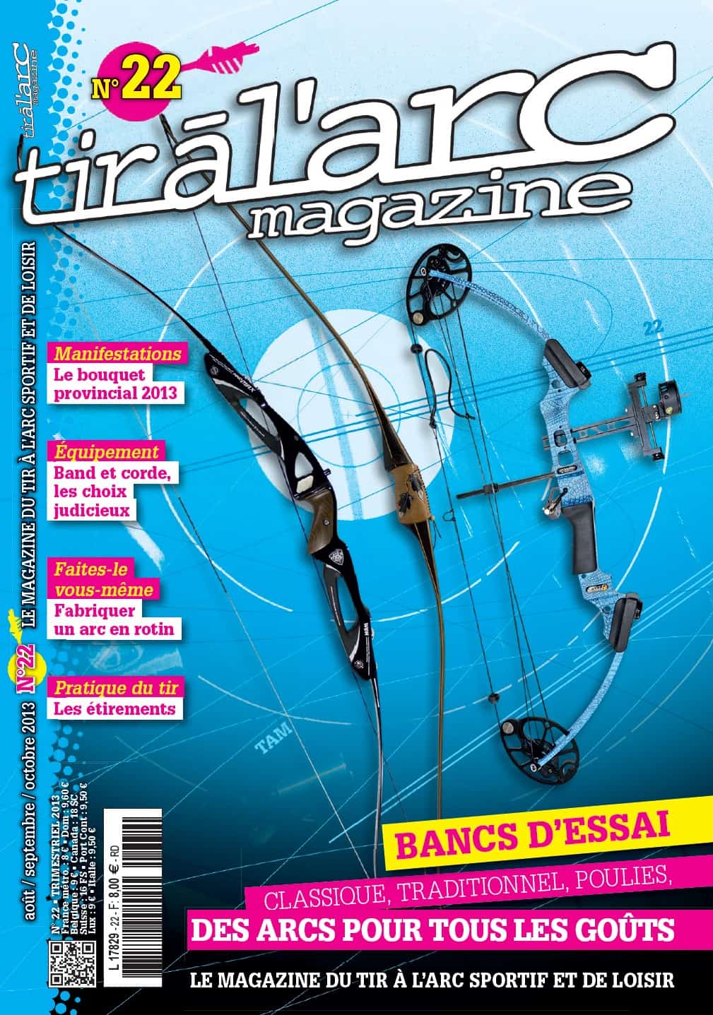 Couverture Tir à l'Arc Magazine – Numéro 22