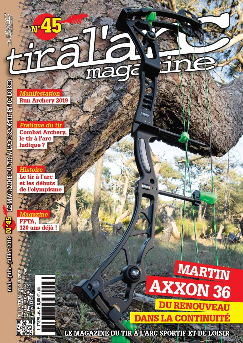 Couverture Tir à l'Arc Magazine – Numéro 45