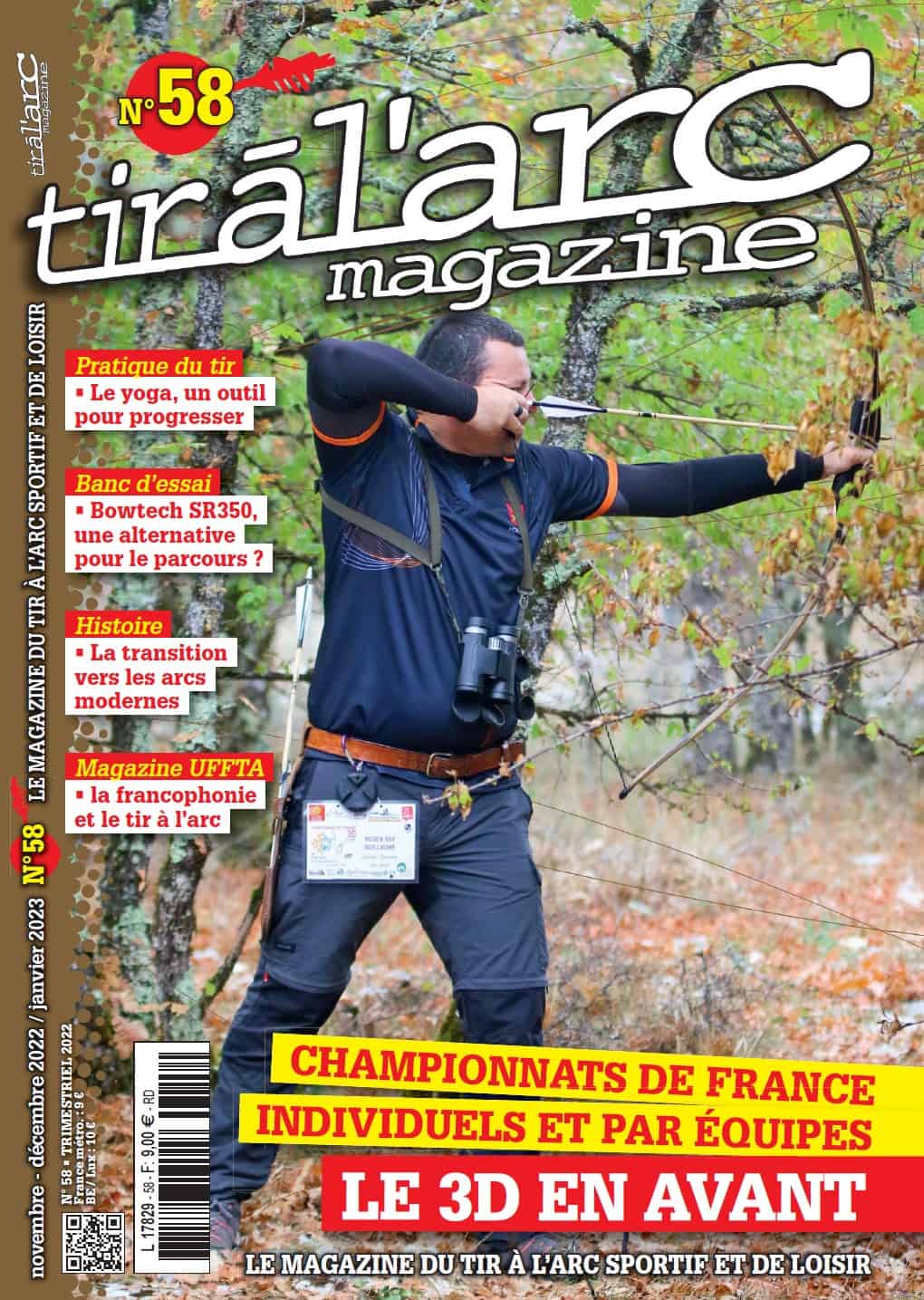 Couverture Tir à l'Arc Magazine – Numéro 58
