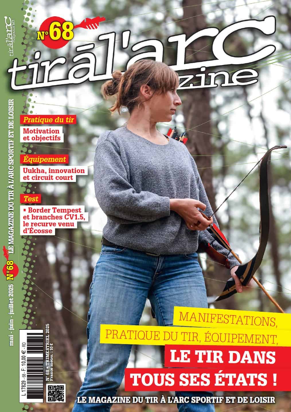 Couverture Tir à l'Arc Magazine – Numéro 68