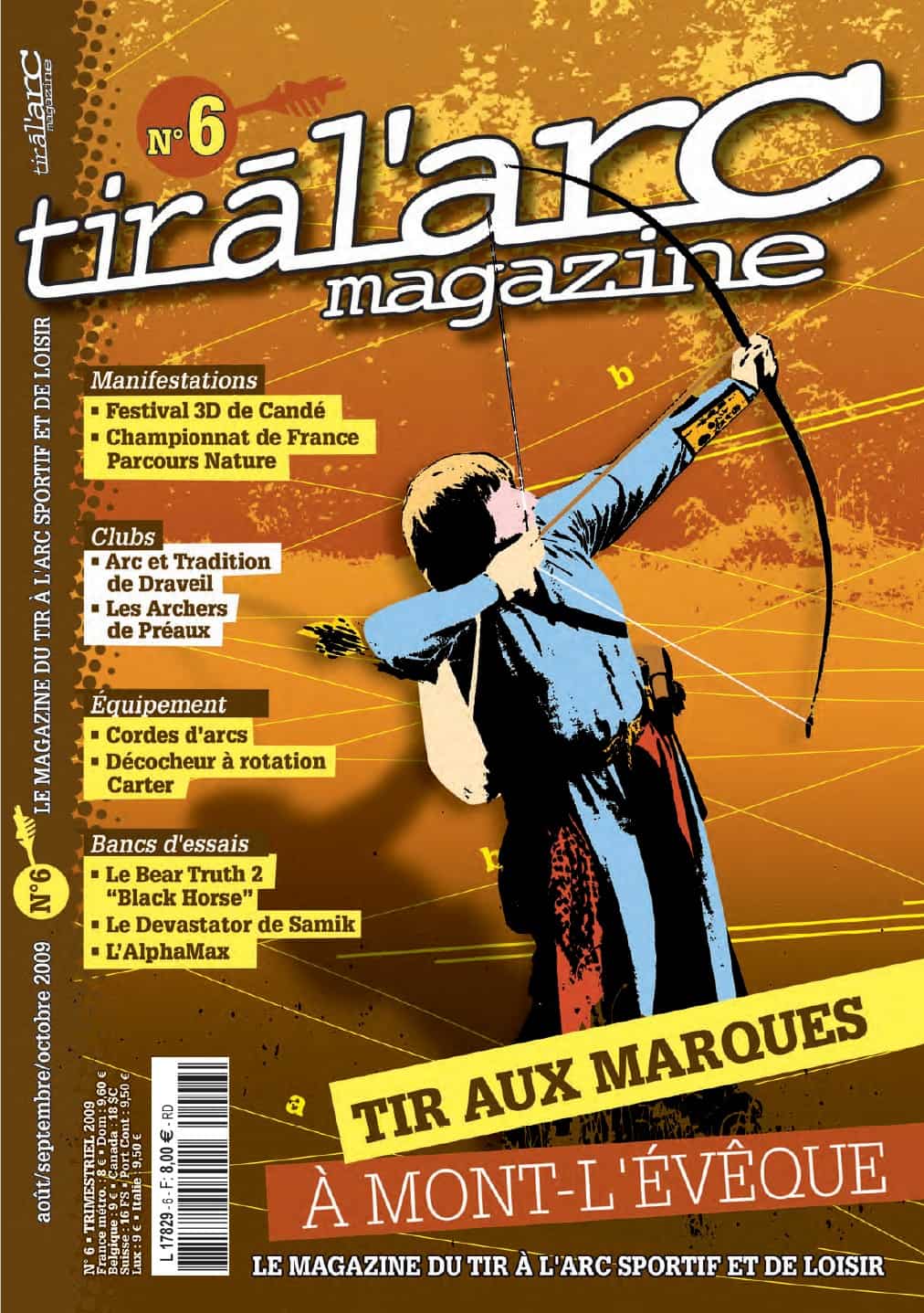 Couverture Tir à l'Arc Magazine – Numéro 6